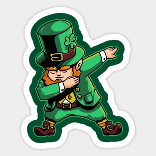 Dabechaun Dabbing Leprechaun St Patrick Day Shirt March 17th II Sticker